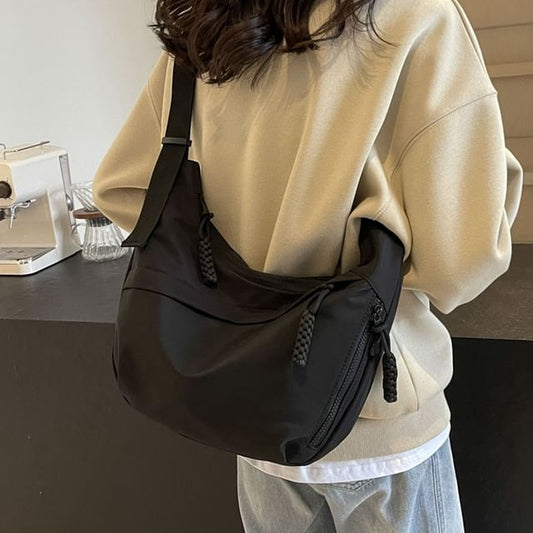 Sac à bandoulière en tissu Oxford uni