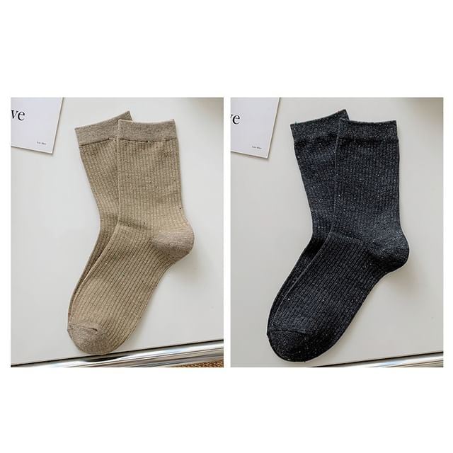 Ribbed Socks Set