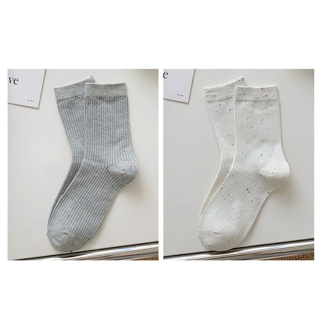 Ribbed Socks Set