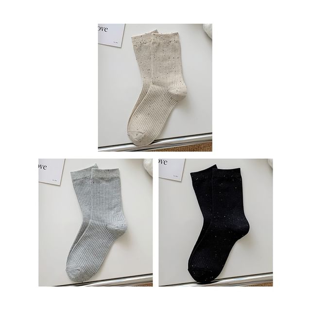 Ribbed Socks Set