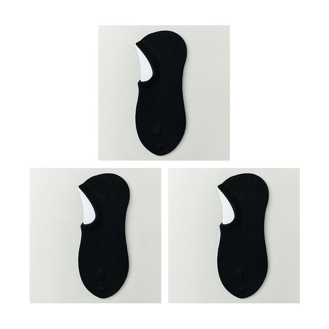 Plain No Show Socks Set