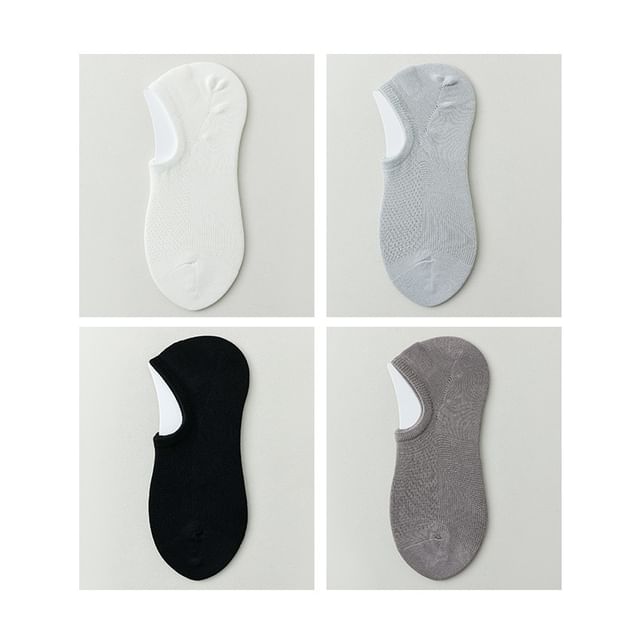 Plain No Show Socks Set