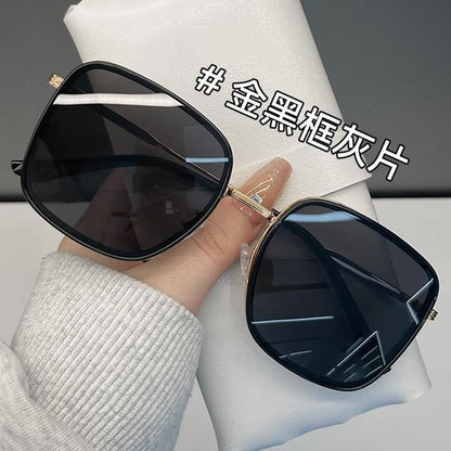 Frame Square Sunglasses Polarized Metal