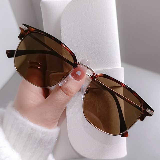 Frame Polarized Metal Sunglasses