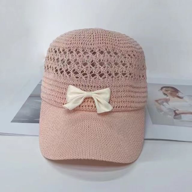 Cap Bow Woven Baseball