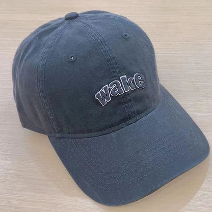 Lettering Cap Embroidered Baseball