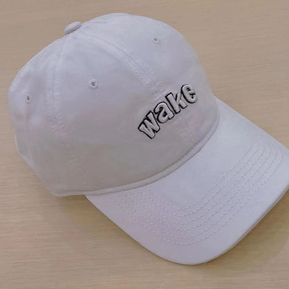 Lettering Cap Embroidered Baseball