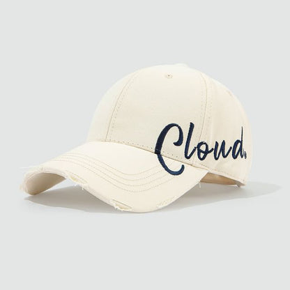 Lettering Embroidered Baseball Cap