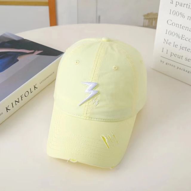Embroidered Baseball Cap Lightning
