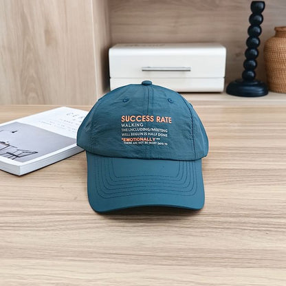 Lettering Embroidered Baseball Cap