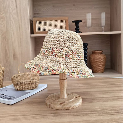 Straw Hat Melange Bucket