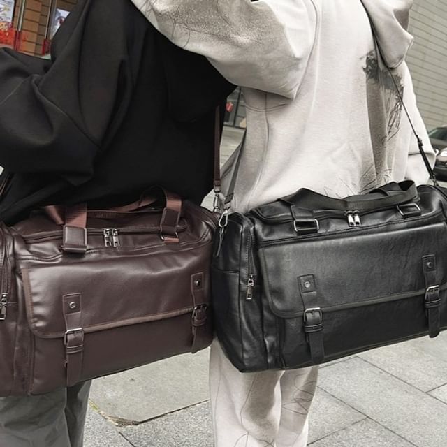 Leather Faux Carryall Multi-Pocket