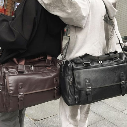 Leather Faux Carryall Multi-Pocket