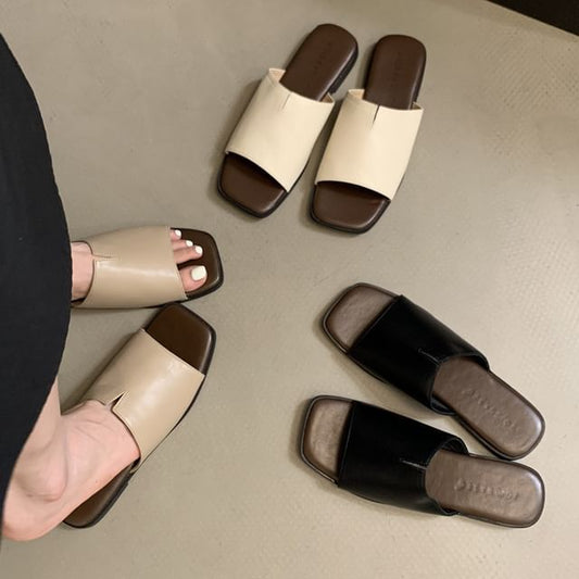 Slide Plain Sandals