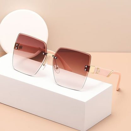 Gradient Square Sunglasses Frameless