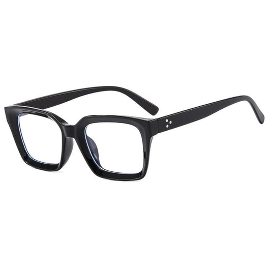Light Blocking Square Blue Eyeglasses
