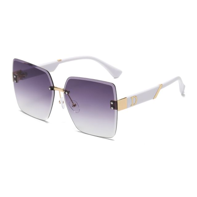 Gradient Square Sunglasses Frameless