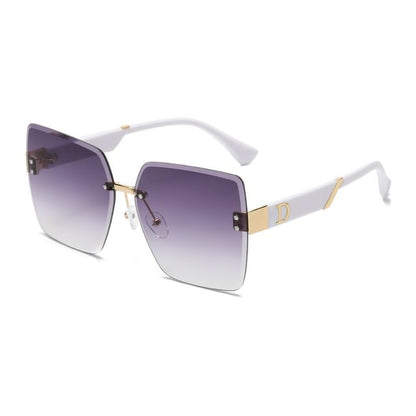 Gradient Square Sunglasses Frameless