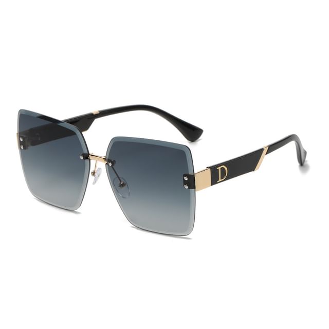 Gradient Square Sunglasses Frameless