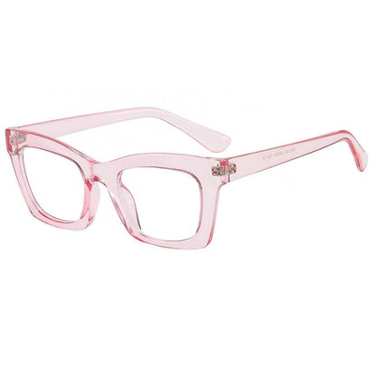 Square Light Eyeglasses Blue Blocking