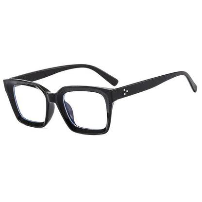 Light Blocking Square Blue Eyeglasses