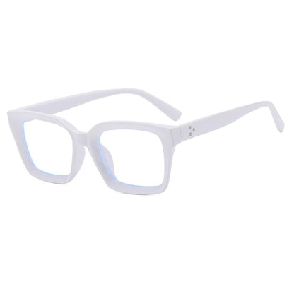 Light Blocking Square Blue Eyeglasses