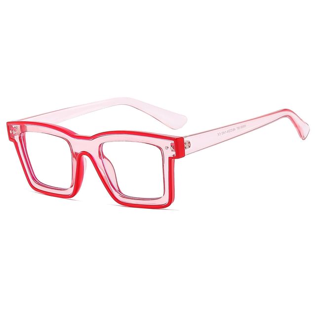 Square Blue Eyeglasses Blocking Light