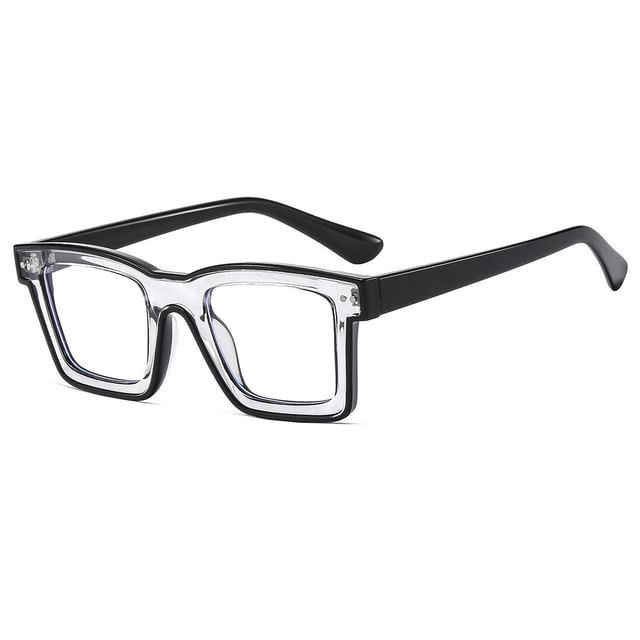 Square Blue Eyeglasses Blocking Light