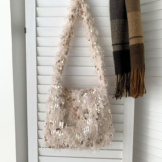 Crossbody Sequin Fringed Bag