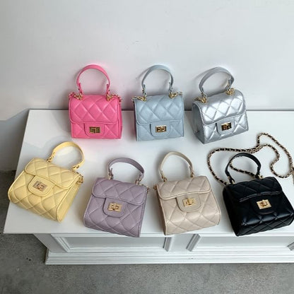 Strap Chain Bag Crossbody Flap Quilted