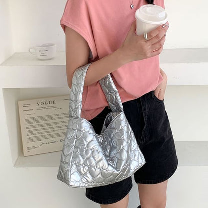 Bag Tote Heart Quilted