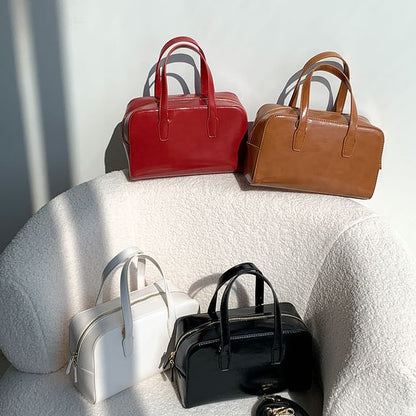 Leather Bag Boston Faux