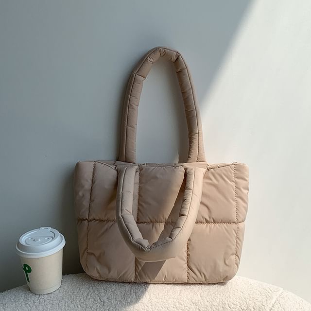 Bag Tote Plain Quilted