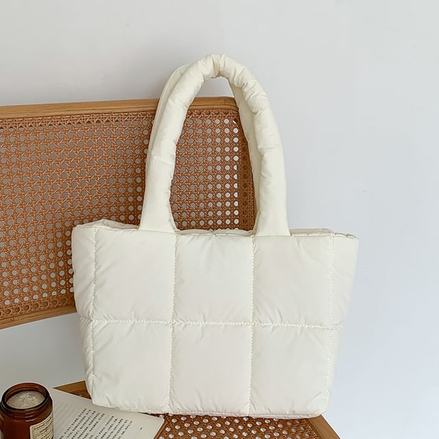 Bag Tote Plain Quilted
