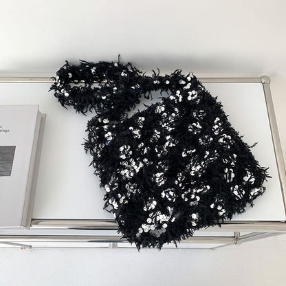Crossbody Sequin Fringed Bag