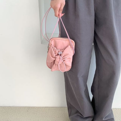 Bow Nylon Crossbody Bag