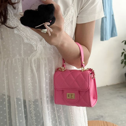 Strap Chain Bag Crossbody Flap Quilted