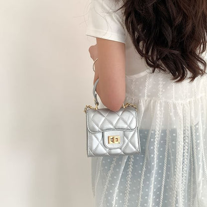 Strap Chain Bag Crossbody Flap Quilted