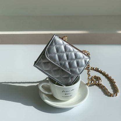 Crossbody Strap Bag Flap Quilted Chain