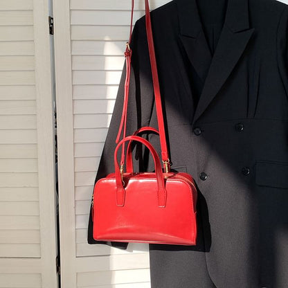 Leather Bag Boston Faux