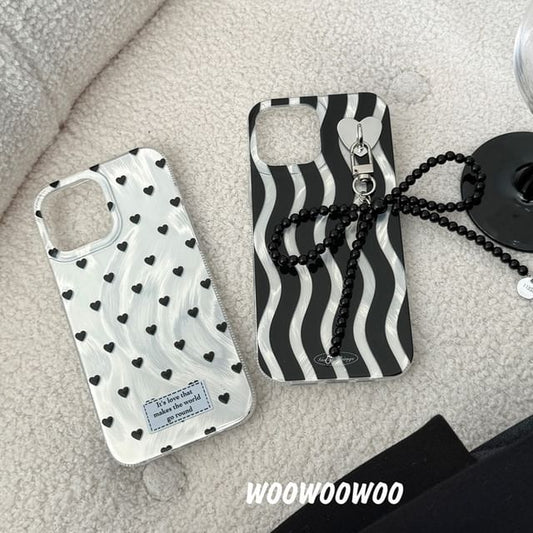 Heart / Wavy Phone Case