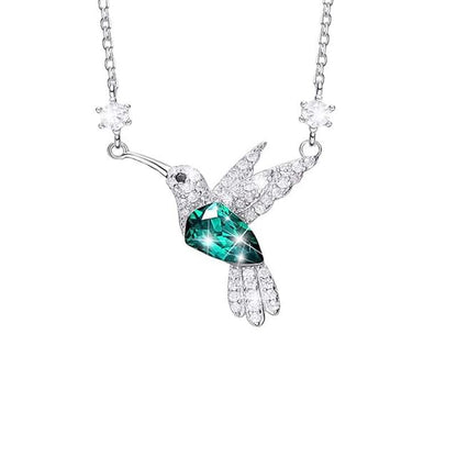 Necklace Rhinestone Bird