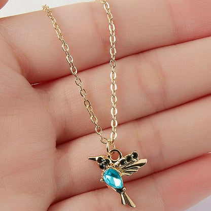 Necklace Rhinestone Bird