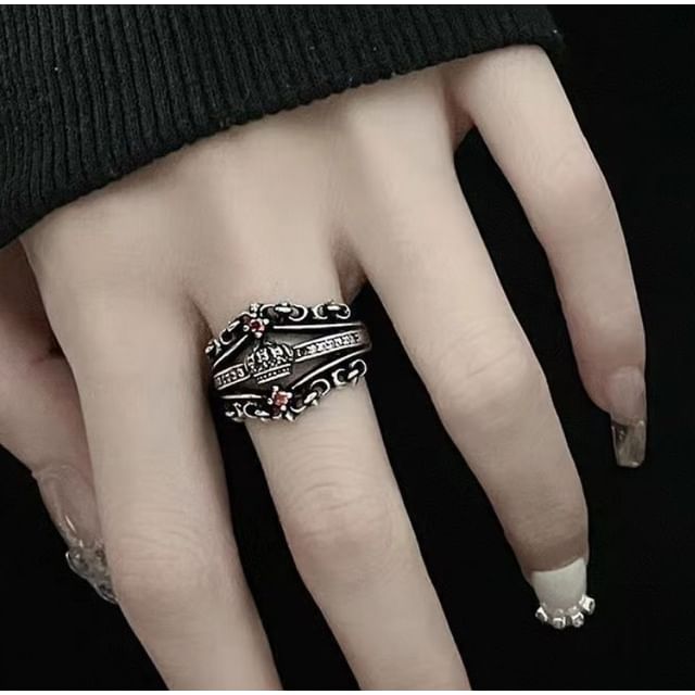Alloy Rhinestone Ring