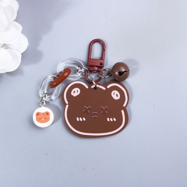 Animal Acrylic Bag Charm Keyring (Various Designs)