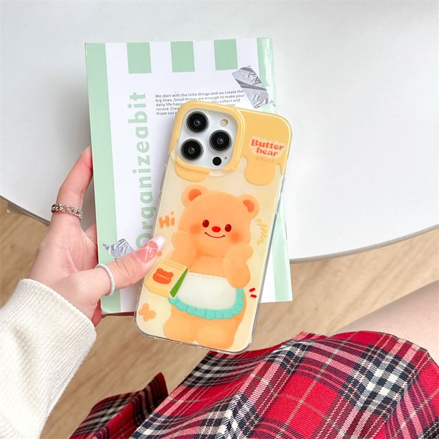 Bear Phone Case - iPhone 15 Pro Max / 15 Pro / 15 / 14 Pro Max / 14 Pro / 14 / 13 Pro Max / 13 Pro / 13 / 12 Pro Max / 12 Pro / 12 / 11