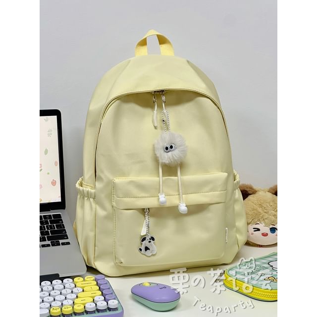 Plain Backpack / Bag Charm / Set