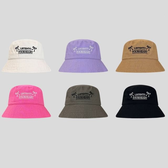 Embroidered Hat Lettering Bucket