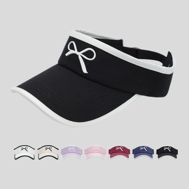 Bow Sun Contrast Trim Visor