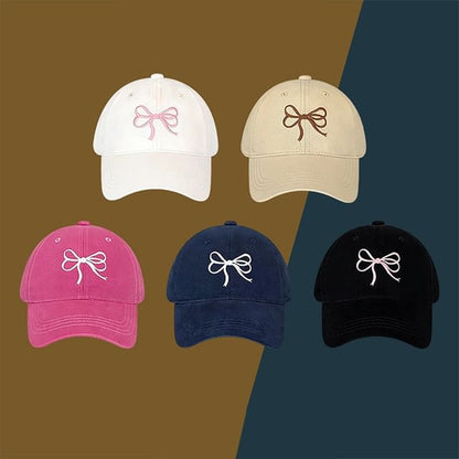 Baseball Bow Cap Embroidered